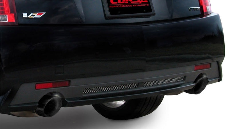 CORSA Performance Corsa 2009-2014 Cadillac CTS Sedan V 6.2L V8 Black Sport Axle-Back Exhaust