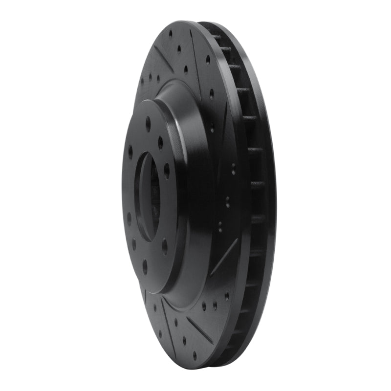 R1 Concepts R1 02-05 Buick Rainier Front Right Drilled & Slotted Black Brake Rotor