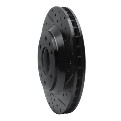 R1 Concepts R1 02-05 Buick Rainier Front Right Drilled & Slotted Black Brake Rotor