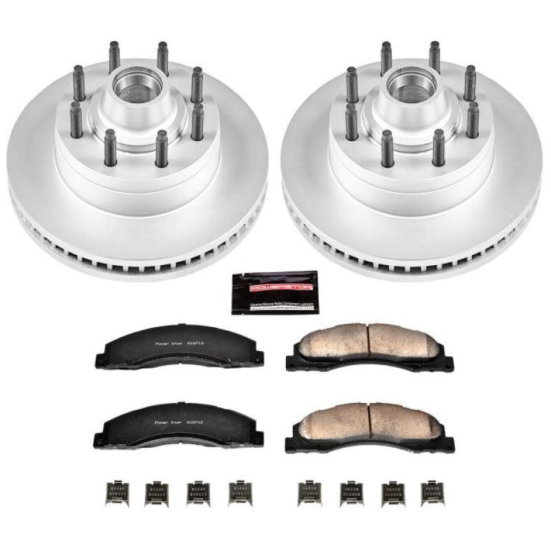 PowerStop Power Stop 17-18 Ford E-450 Super Duty Front Z17 Coated Brake Kit
