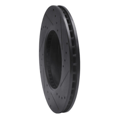 R1 Concepts R1 01-07 Ford Escape Front Left Drilled & Slotted Black Brake Rotor