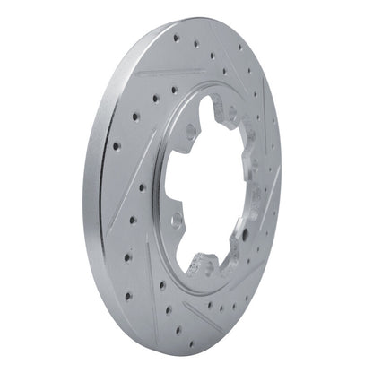 R1 Concepts R1 15-25 Ford Transit-350/SRW Rear Right Drilled & Slotted Silver Brake Rotor