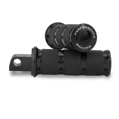 Performance Machine Footpegs XLS Rider - Black Ano