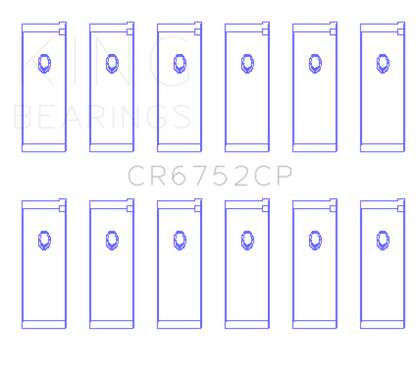 King Engine Bearings Nissan Vq20DE/Vq25Dd/Vq30DE/Dd/DET (Size +1.0mm) Connecting Rod Bearing Set