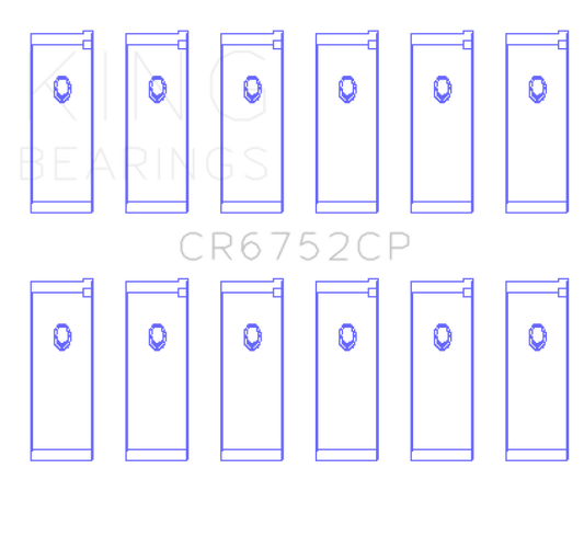 King Engine Bearings Nissan Vq20DE/Vq25Dd/Vq30DE/Dd/DET (Size +1.0mm) Connecting Rod Bearing Set