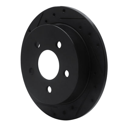 R1 Concepts R1 97-05 Buick Century Rear Left Drilled & Slotted Black Brake Rotor