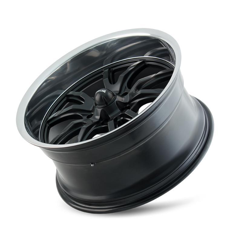 Ridler Wheels Ridler 650 18x9.5 / 5x127 BP / 0mm Offset / 83.82mm Hub Matte Black Polished Wheel