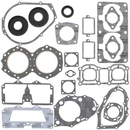 Vertex Pistons Vertex Gaskets 94-95 Yamaha 700 FX1 Complete Gasket Kit w/ Oil Seals