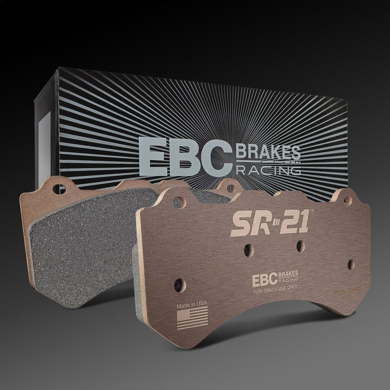EBC Racing 13-14 Ford Mustang Boss 302S (w/380mm Disc) SR-21 Sintered Race Front Brake Pads