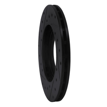R1 Concepts R1 79-83 Toyota Pickup Front Right Drilled & Slotted Black Brake Rotor
