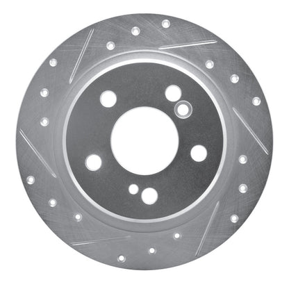 R1 Concepts R1 90-95 Mercedes-Benz 300SL Rear Left Drilled & Slotted Silver Brake Rotor