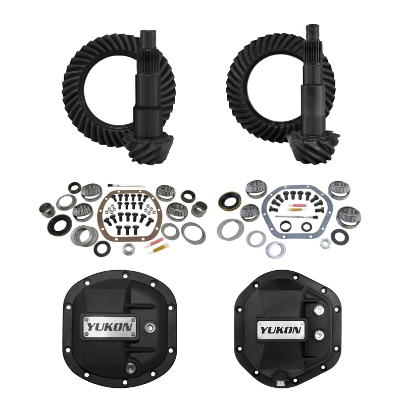 Yukon Gear & Axle Yukon 07-17 Jeep JK (Non Rubicon) Re-Gear Kit w/Covers - Dana 30/44 5.13 24 Spline - Front & Rear