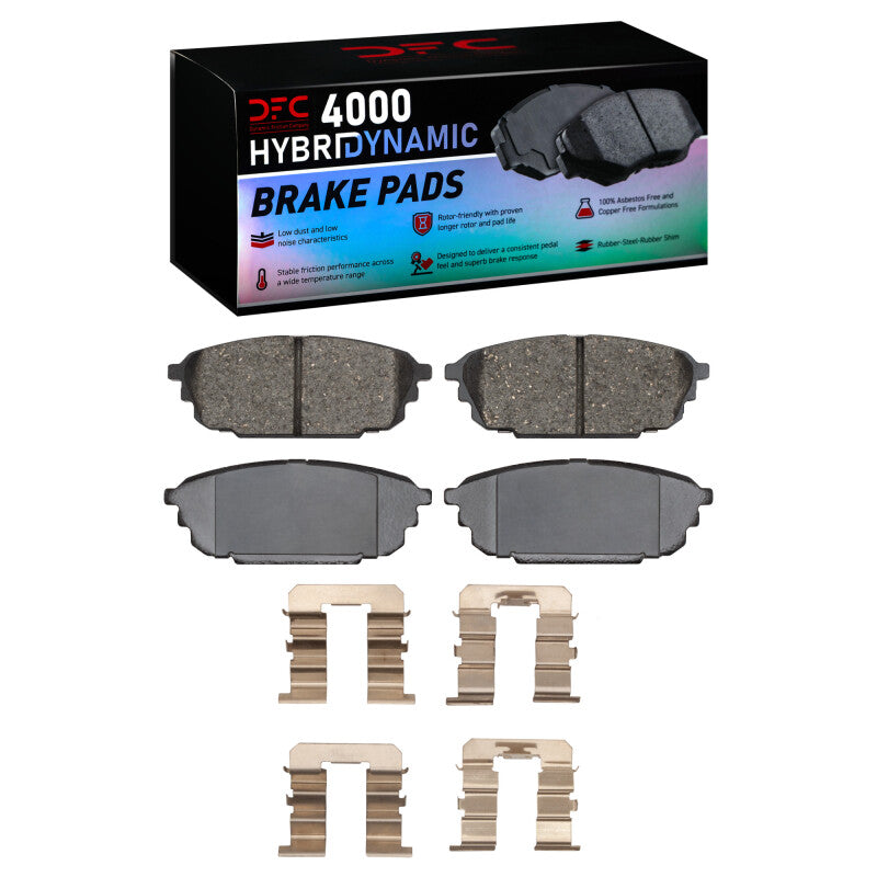 DFC 01-03 Mazda Protege Rear 4000 HybriDynamic Brake Pads and Hardware Kit