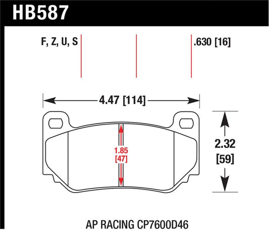 Hawk Performance Hawk 2002-2004 Audi A6 (Front Rotors 320mm) HPS 5.0 Rear Brake Pads