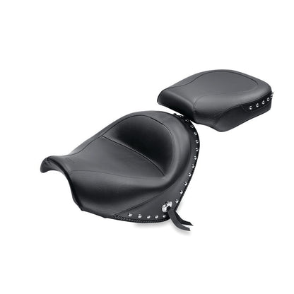 Mustang Motorcycle Mustang 09-21 Suzuki Boulevard C50 & C50T Standard Touring 2PC Seat - Black