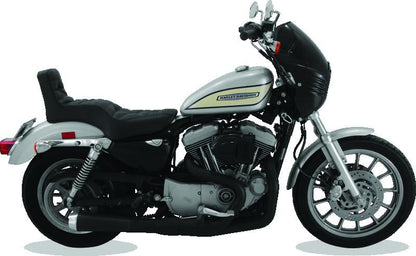 Mustang Motorcycle Mustang 04-21 Harley Sportster Throwback 1PC Seat - Black