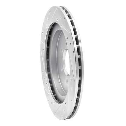 R1 Concepts R1 92-02 Dodge Viper Rear Right Drilled & Slotted Silver Brake Rotor