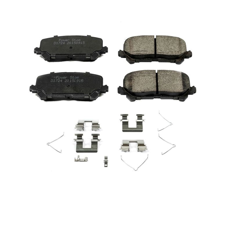 PowerStop Power Stop 14-16 Acura MDX Rear Z17 Evolution Ceramic Brake Pads w/Hardware