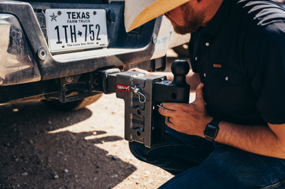 GEN-Y Hitch Gen-Y Mega Duty 2in Shank 17.5in Drop 10K Hitch w/Dual-Ball/Pintle Lock/Stabilizer Kit