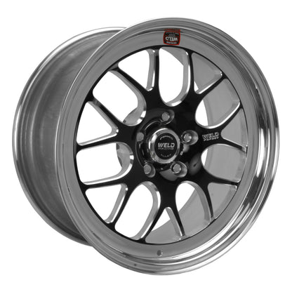 Weld S77 18x5 / 5x4.5 BP / 1.6in. BS Black Wheel (High Pad) - Non-Beadlock