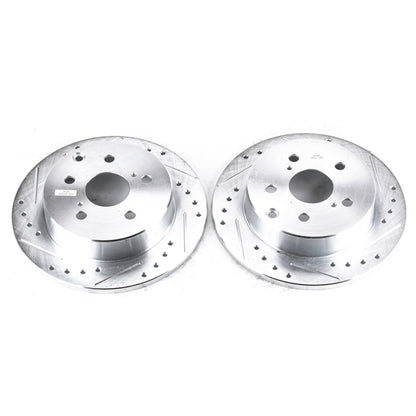 PowerStop Power Stop 10-12 Lexus HS250h Rear Evolution Drilled & Slotted Rotors - Pair