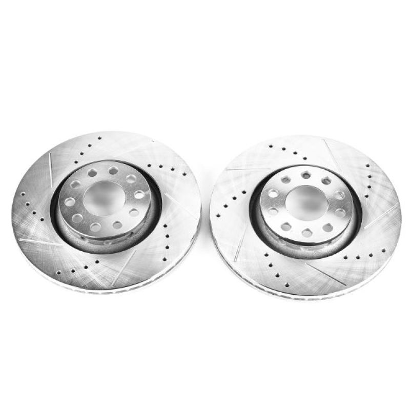 PowerStop Power Stop 02-06 Audi A4 Front Evolution Drilled & Slotted Rotors - Pair