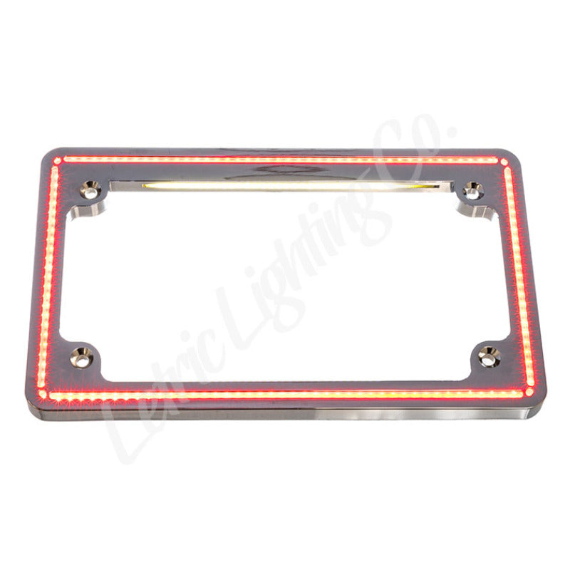 Letric Lighting 11-17 HD Softail FXS/B/ 12-17 FLS/S  Perfect Plate Light License Plate Frame Chrome