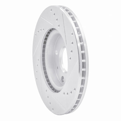 R1 Concepts R1 07-14 Peugeot 207 (Mexico) Rear Left Drilled & Slotted Silver Brake Rotor