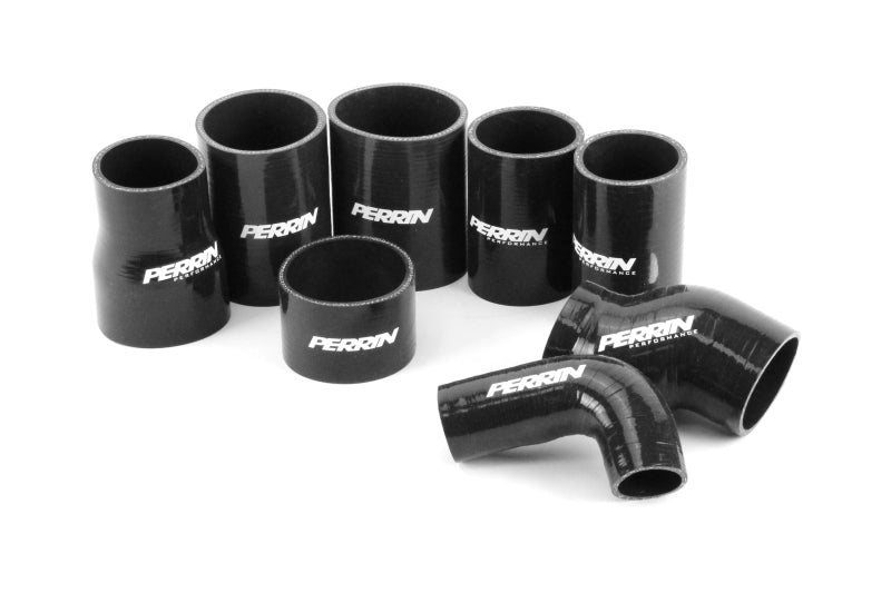 Perrin Performance PERRIN 02-07 Subaru WRX/STI Front Mount Intercooler Boost Tube Kit - Red
