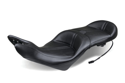 Mustang Motorcycle Mustang 08-17 Victory Vision Standard Touring 1PC Seat w/Driver Backrest - Black