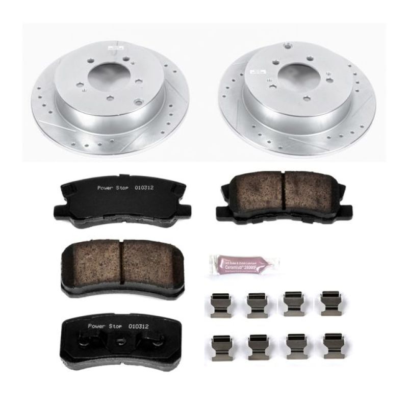 PowerStop Power Stop 09-15 Mitsubishi Lancer Rear Z23 Evolution Sport Brake Kit