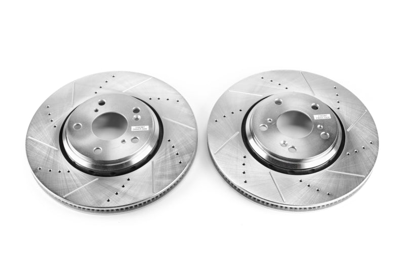 PowerStop Power Stop 17-18 Acura ILX Front Evolution Drilled & Slotted Rotors - Pair