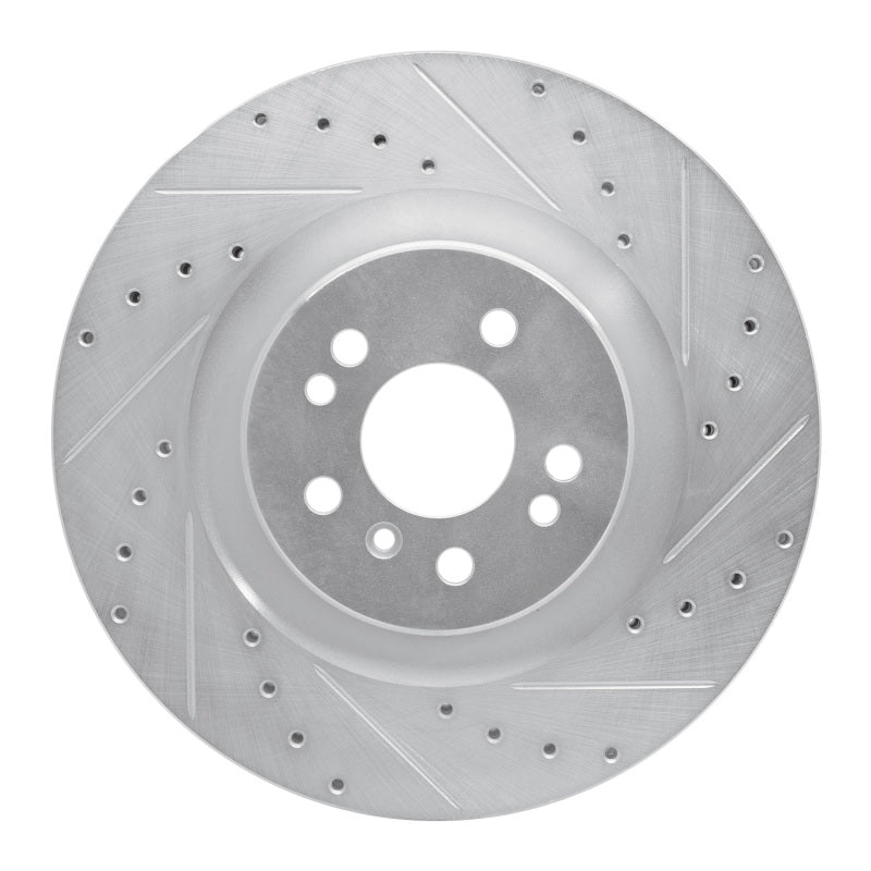 R1 Concepts R1 06-12 Mercedes-Benz ML320 Front Right Drilled & Slotted Silver Brake Rotor
