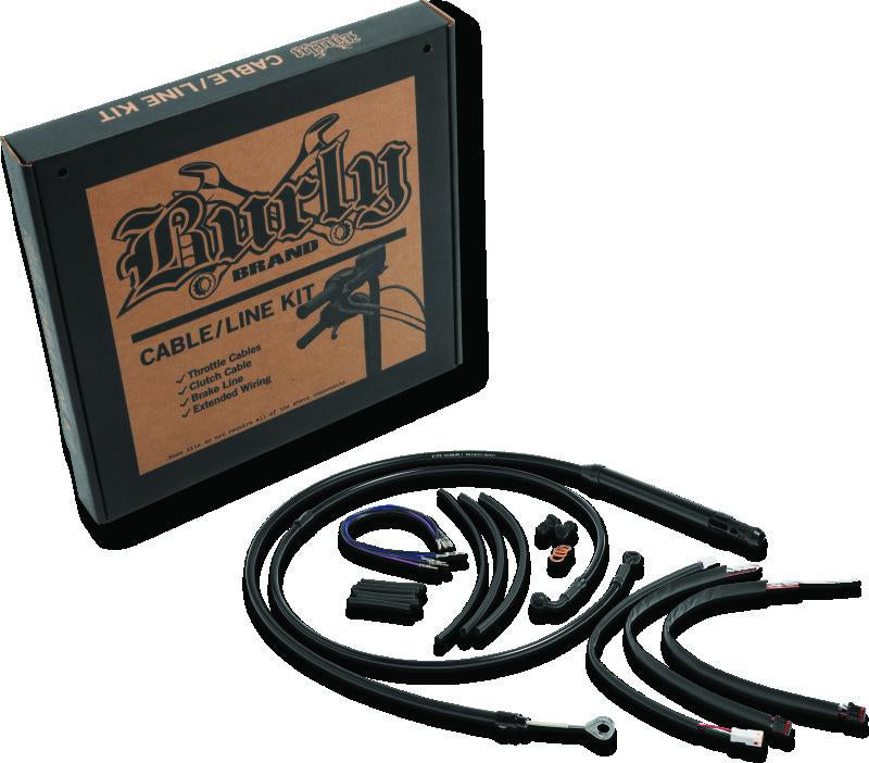 Burly Brand Control Kit 12in T-Bar - Black