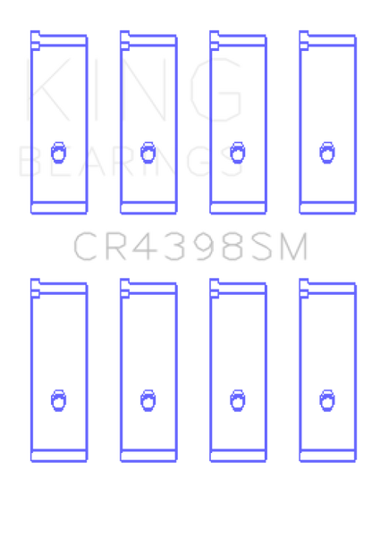 King Engine Bearings Honda L13A4/L15A (Size 0.75) Connecting Rod Bearing Set