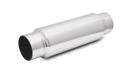 Vibrant SS Resonator (Standard Design) 4in inlet/outlet x 18in long w/5in OD resonator body