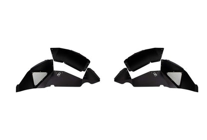 Fishbone Offroad 2018+ Jeep Wrangler JL Rear Pair Aluminum - Black Powdercoat Inner Fenders