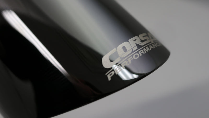 CORSA Performance Corsa Single Universal 3.0in Inlet / 4.0in Outlet Black PVD Pro-Series Tip Kit