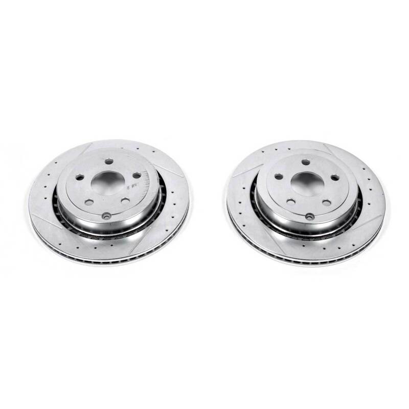 PowerStop Power Stop 11-17 Chevrolet Caprice Rear Evolution Drilled & Slotted Rotors - Pair