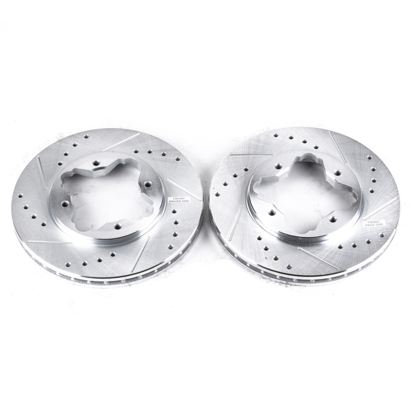 PowerStop Power Stop 1997 Acura CL Front Evolution Drilled & Slotted Rotors - Pair