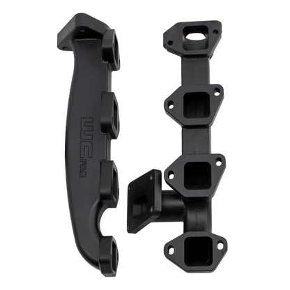 Wehrli 17-24 Chevrolet Duramax Billet Exhaust Manifold & Stainless Up Pipe Kit w/ Gaskets & Hardware