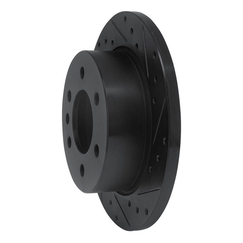 R1 Concepts R1 06-18 Dodge Sprinter 2500 Rear Right Drilled & Slotted Black Brake Rotor
