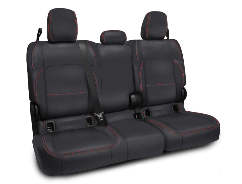 PRP Seats PRP 2020+ Jeep Gladiator JT Rear Bench Cover for with Cloth Interior - Black with Red Stitching