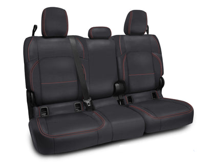 PRP Seats PRP 2020+ Jeep Gladiator JT Rear Bench Cover for with Cloth Interior - Black with Red Stitching