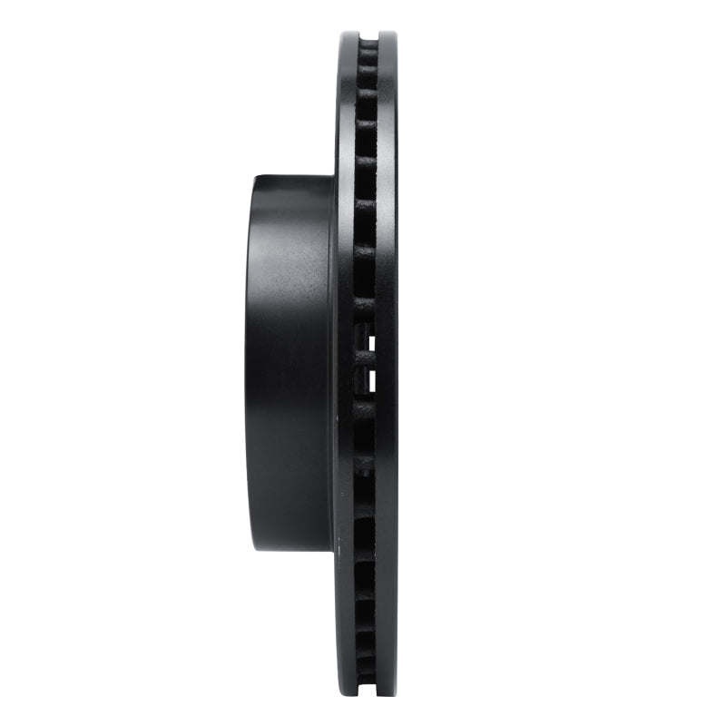 R1 Concepts R1 82-90 Volvo 760 Series Front Left Drilled & Slotted Black Brake Rotor