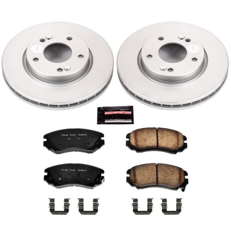 PowerStop Power Stop 07-10 Hyundai Elantra Front Z17 Evolution Geomet Coated Brake Kit