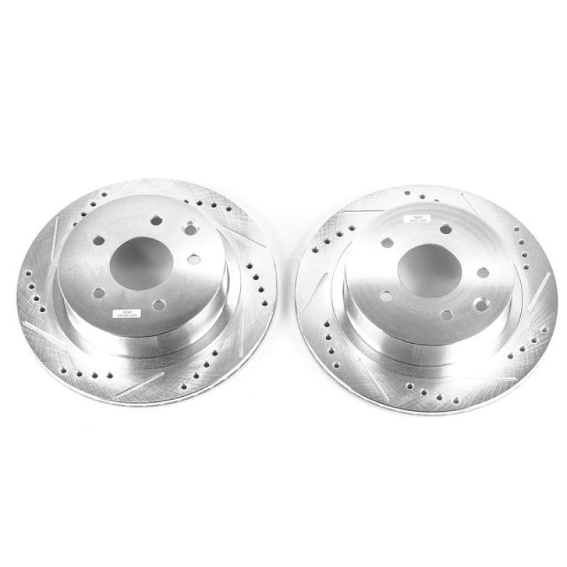 PowerStop Power Stop 03-05 Infiniti G35 Rear Evolution Drilled & Slotted Rotors - Pair