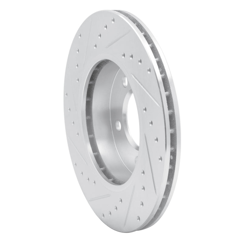 R1 Concepts R1 99-08 BMW 325I (USA/Canada) Front Right Drilled & Slotted Silver Brake Rotor