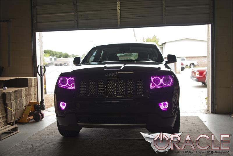 ORACLE Lighting Oracle Jeep Grand Cherokee 11-13 Triple Halo Kit - ColorSHIFT w/ Simple Controller