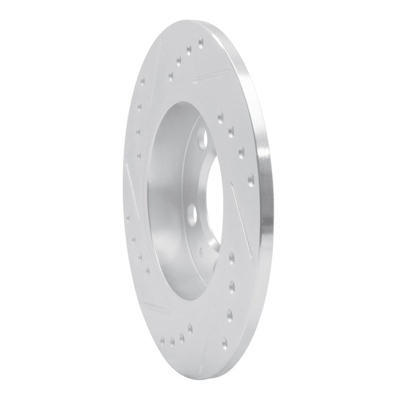 R1 Concepts R1 01-06 Audi TT Quattro Rear Right Drilled & Slotted Silver Brake Rotor